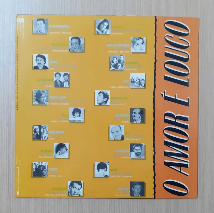 O Amor é Louco - 20 Cantigas de Partir o Coração (1987) - Vinil