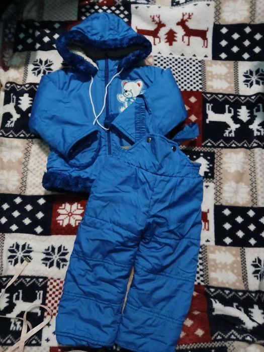 Зимовий костюм,комбінезон на овчині на хлопчика /дівчинку 1-2роки