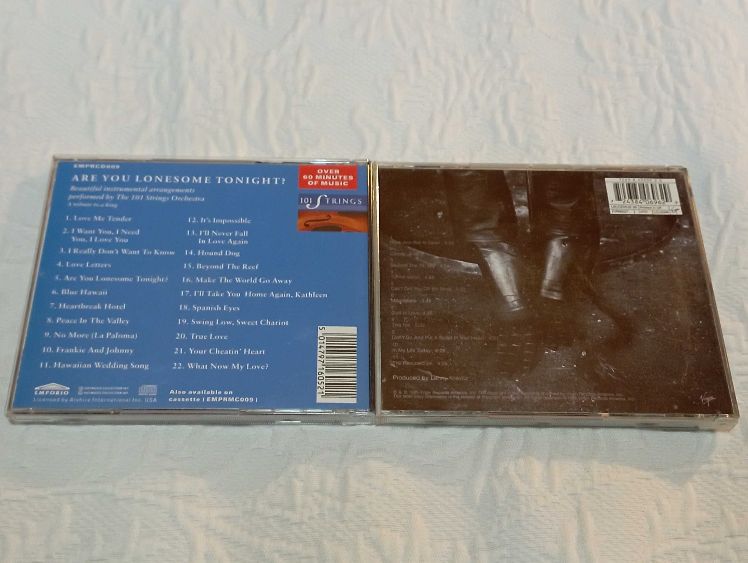 2 cds de musica : 101 strings e Lenny Kravitz