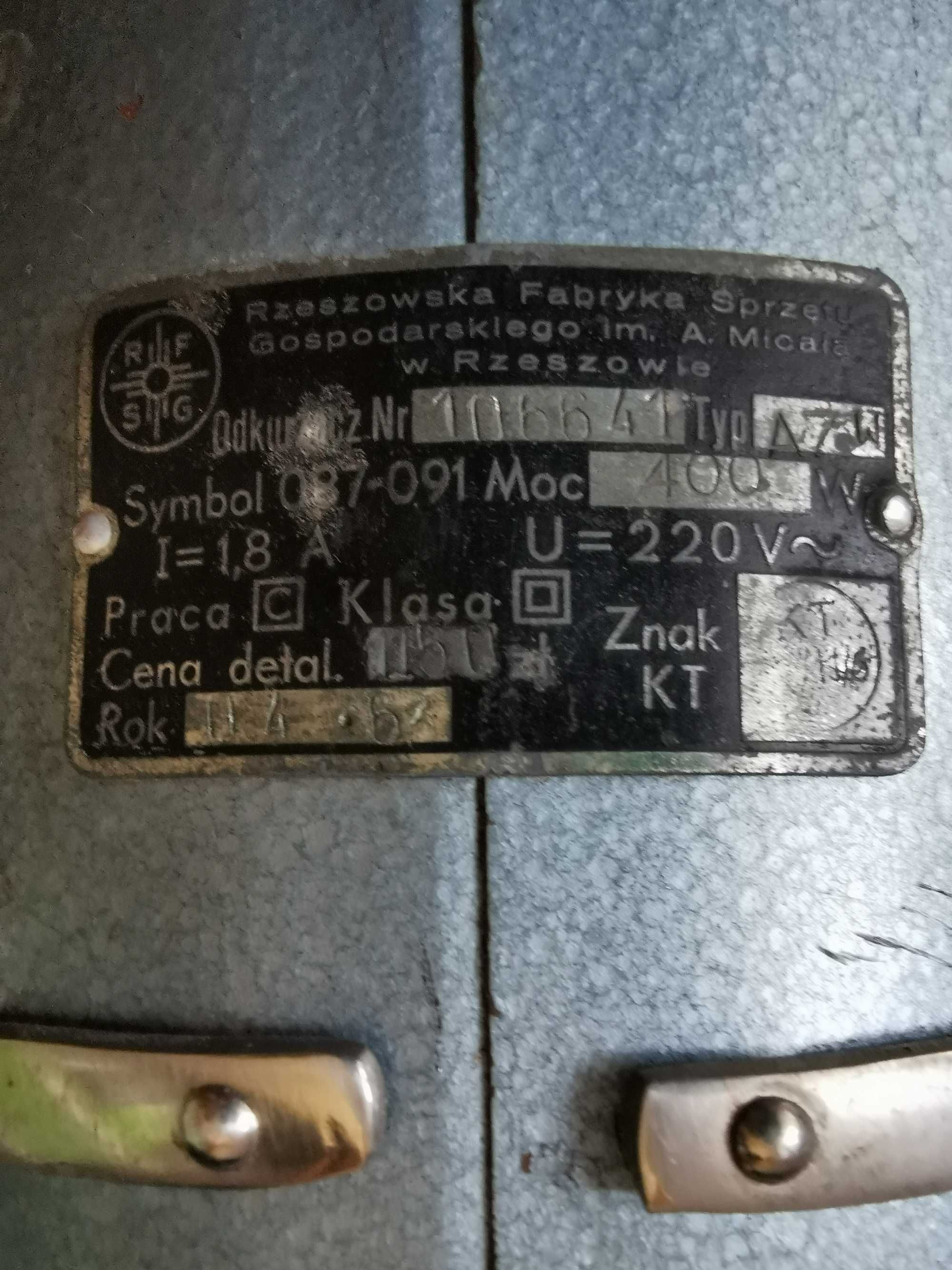 Odkurzacz Alfa K2 z 1963r.