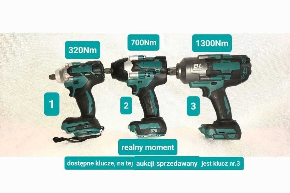 Klucz Udarowy do Bateii Makita 3/4" 2200Nm 1300Nm bezszczotkowy