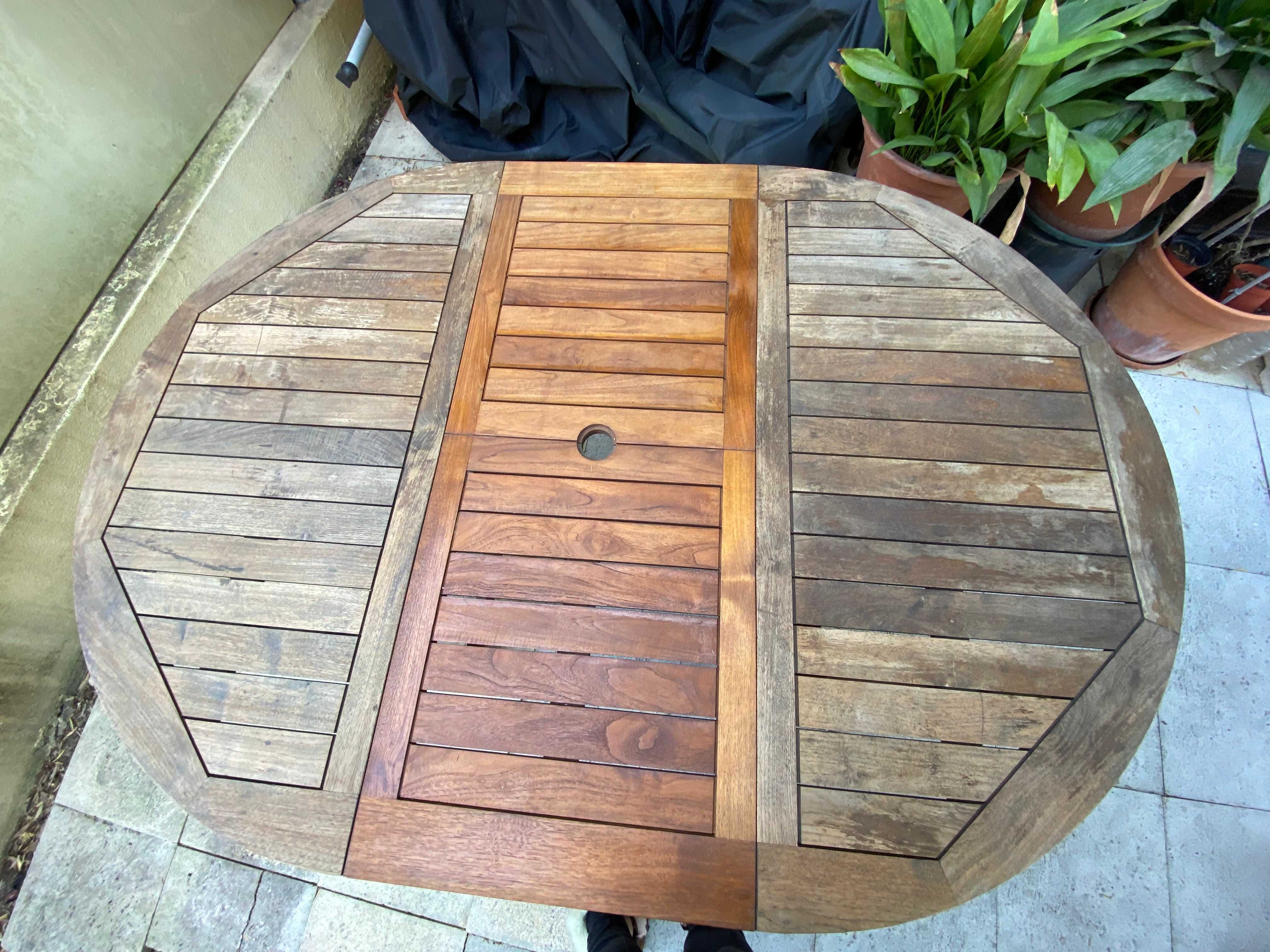 Mesa de Jardim em madeira Teca de 1.20 m x1.70 m