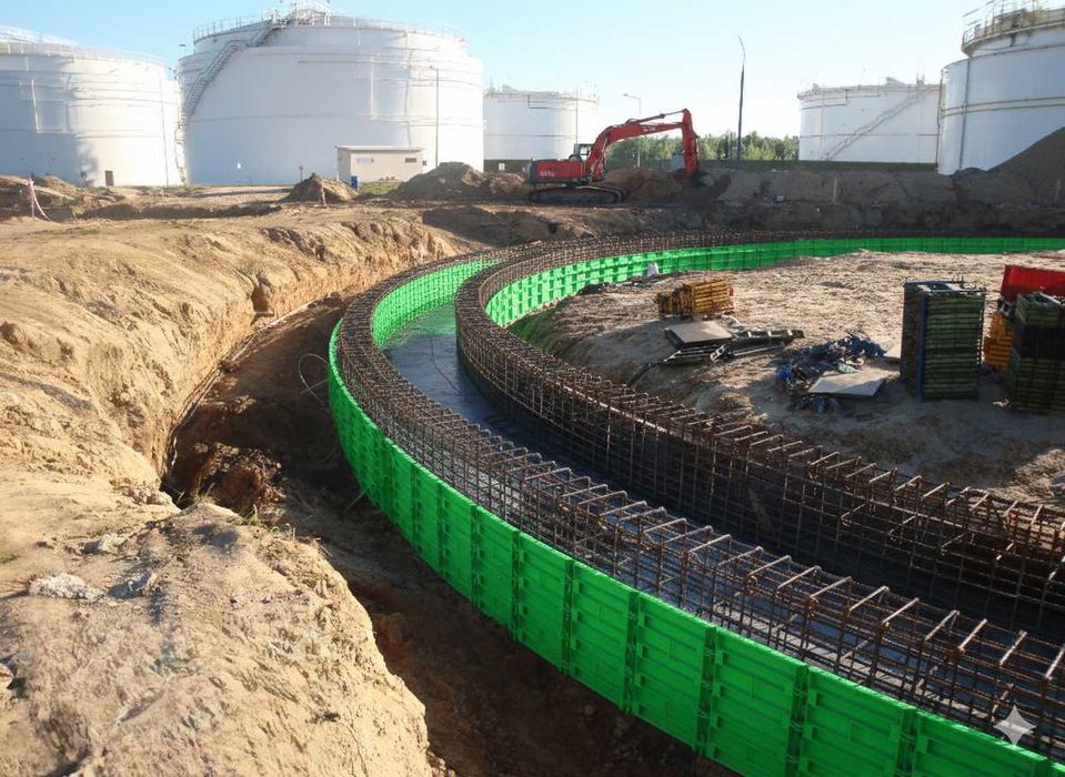 Szalunek do fundamentów okrągłych, płyt fundamentowych, silosów