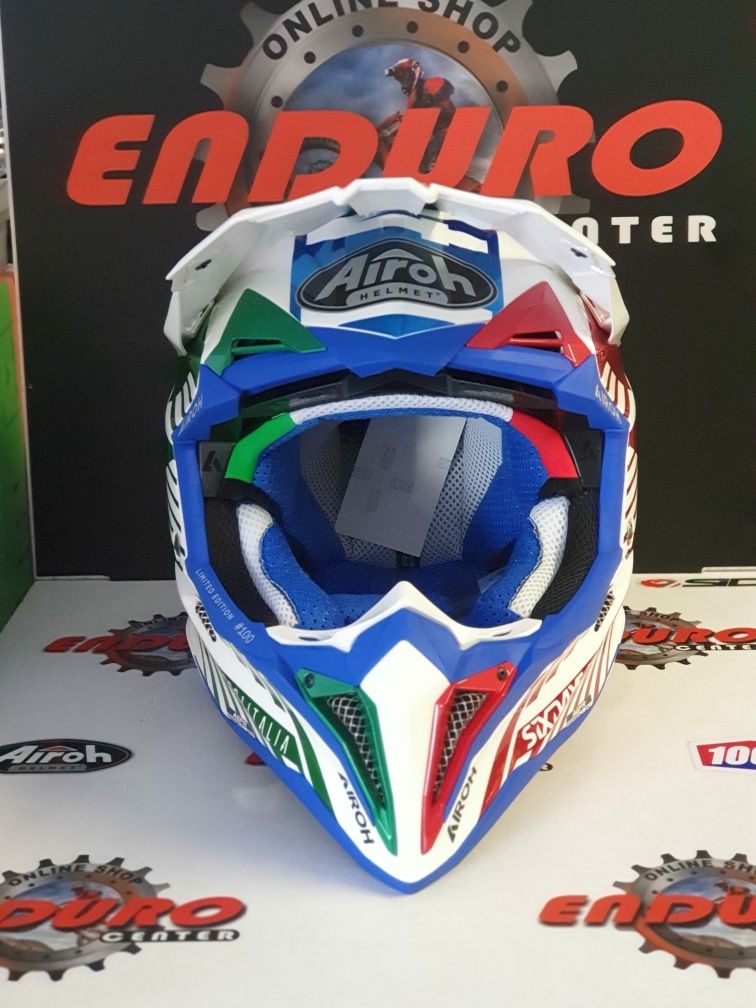 Capacete Airoh Aviator 3 six days Italia ed.Limitada - Tam. M