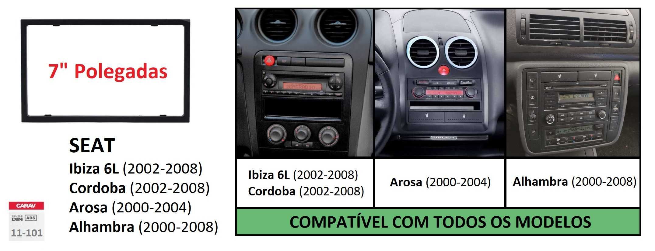 Rádio 2DIN • SEAT • Ibiza 6L • Arosa • Alhambra • Córdoba • Android