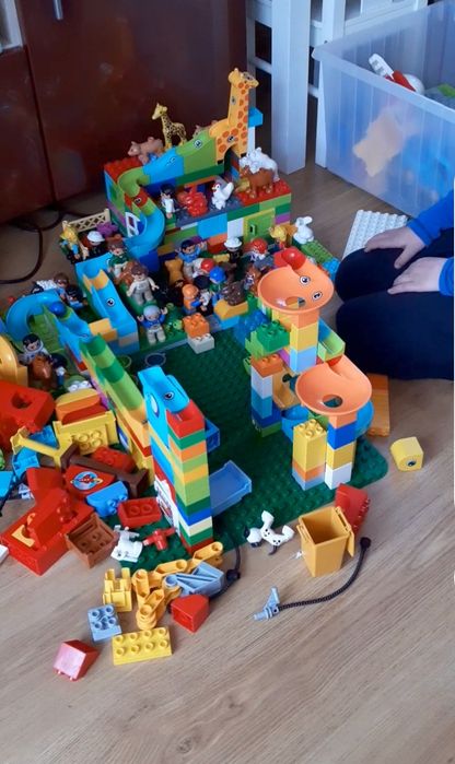 Pojazdy, klocki, zwierzęta, płytki Lego Duplo