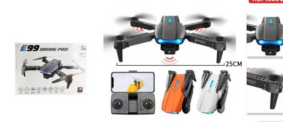 Dron E99 RC z podwójną kamerą 4K,
