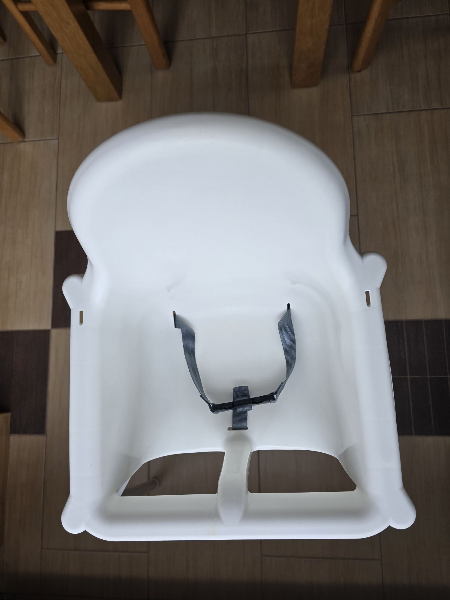 Krzesełko do karmienia jedzenia Ikea Antilop białe