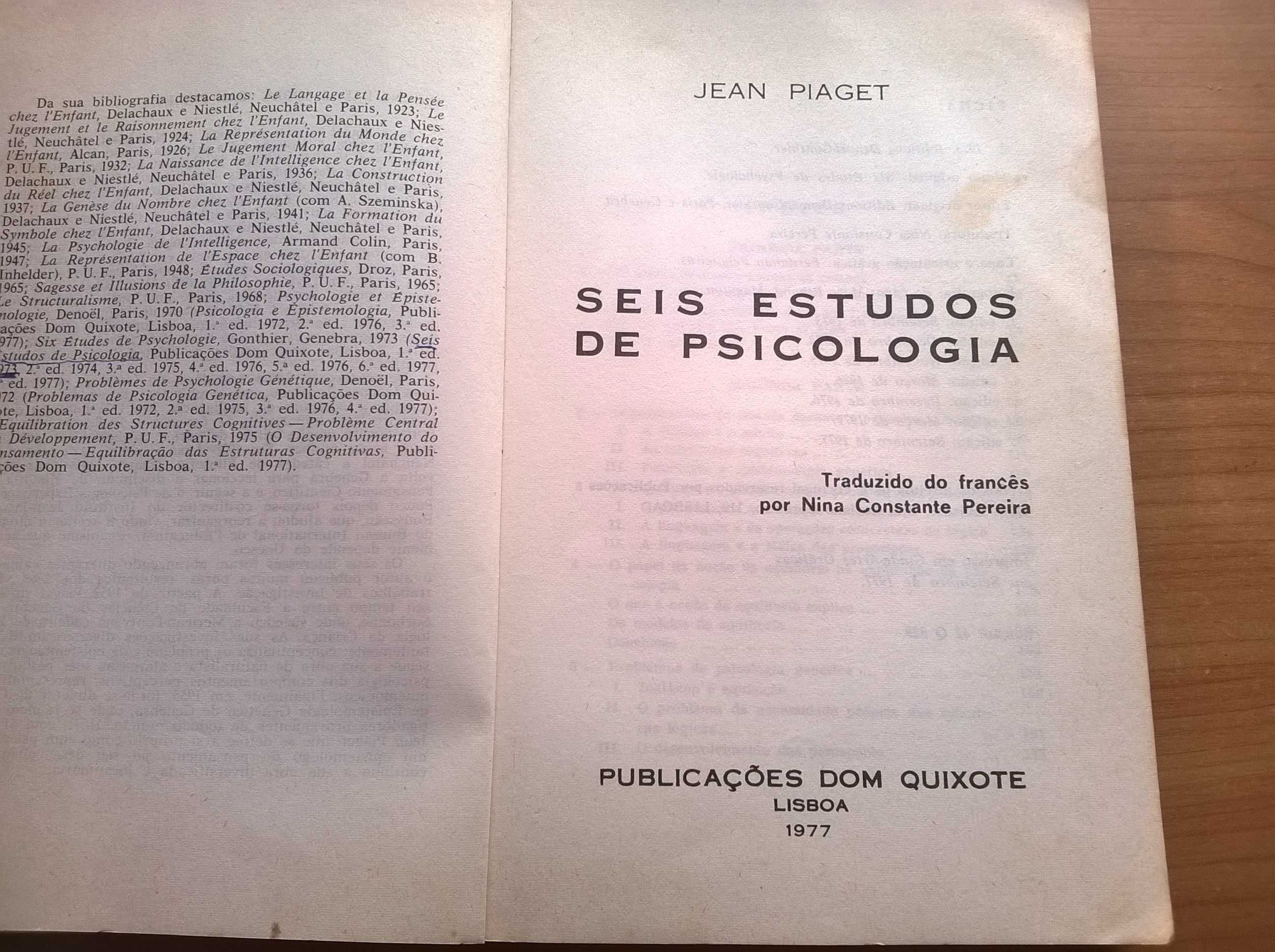 Seis Estudos de Psicologia - Jean Piaget