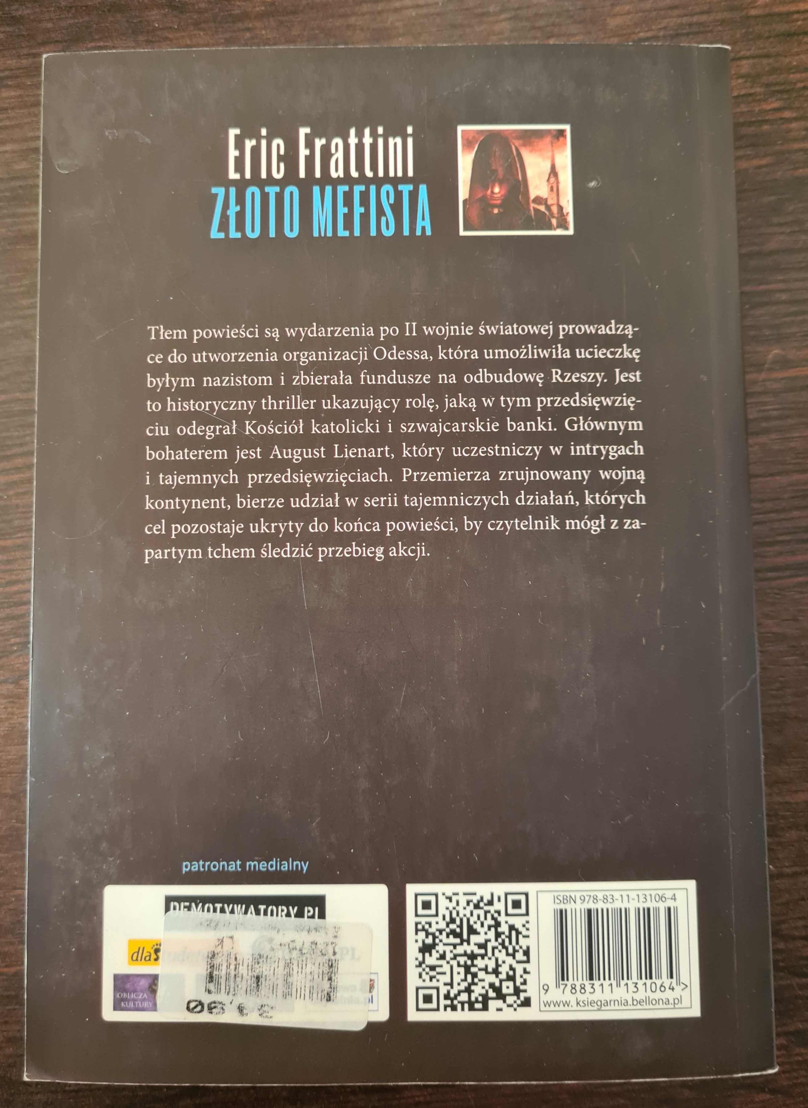 Książka: "Złoto Mefista" Eric Frattini