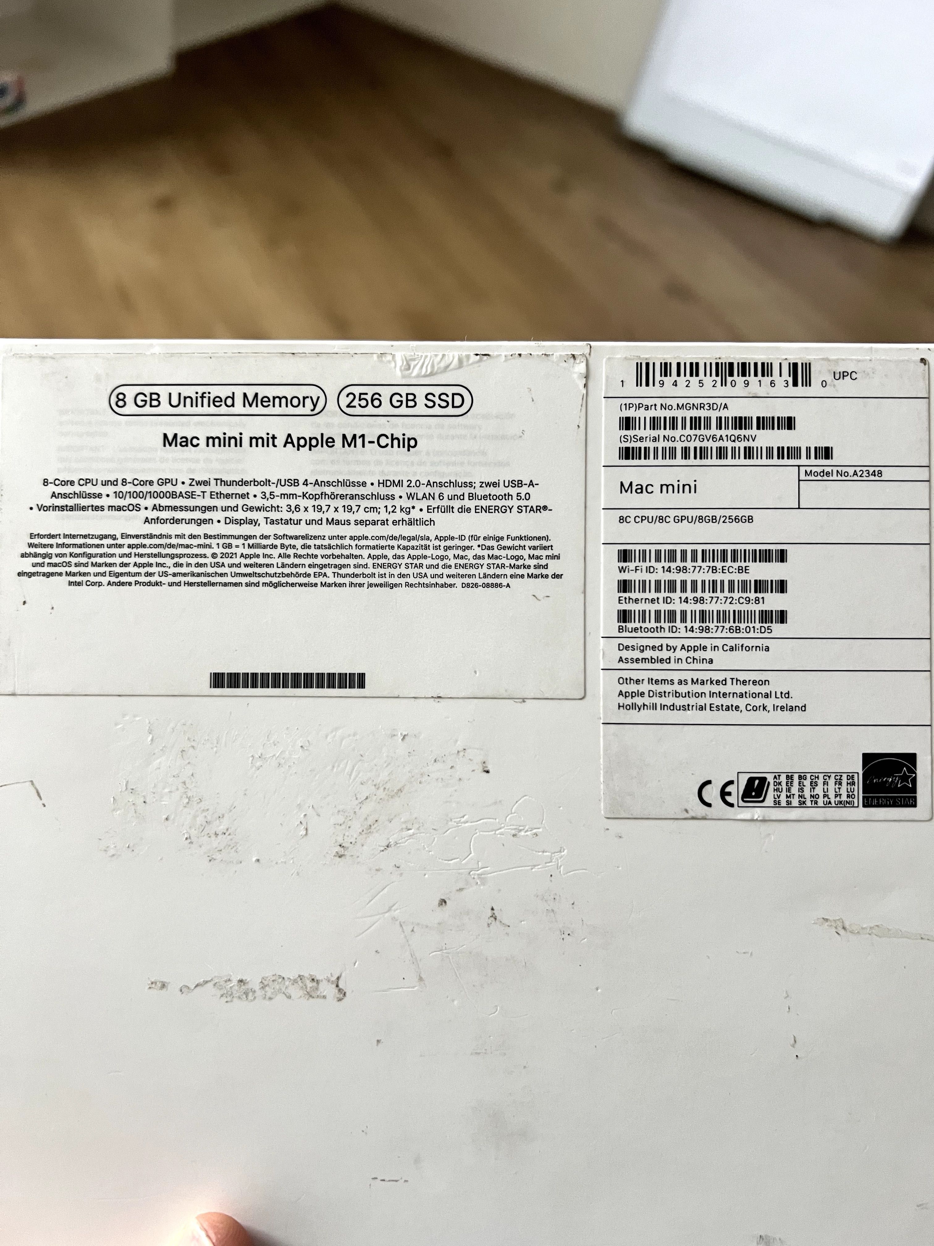 Apple Mac mini, M1, 8gb, SSD 256Gb, Model No. A2348
