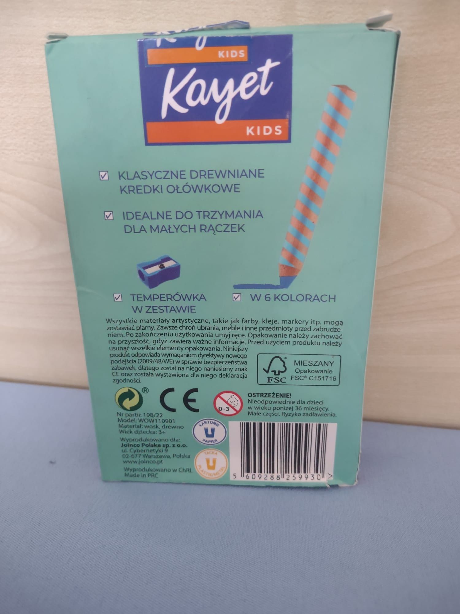 Kredki Jumbo z temperówka + kleje zestwa