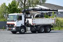 Mercedes-Benz ACTROS 2632 / 6x4 / HIAB 144 BS-2 DUO / ROTATOR / WYWROTKA / HYDROBURTA / SPROWADZONY  / Tanie Szybkie Finansowanie Zgoda od Zaraz