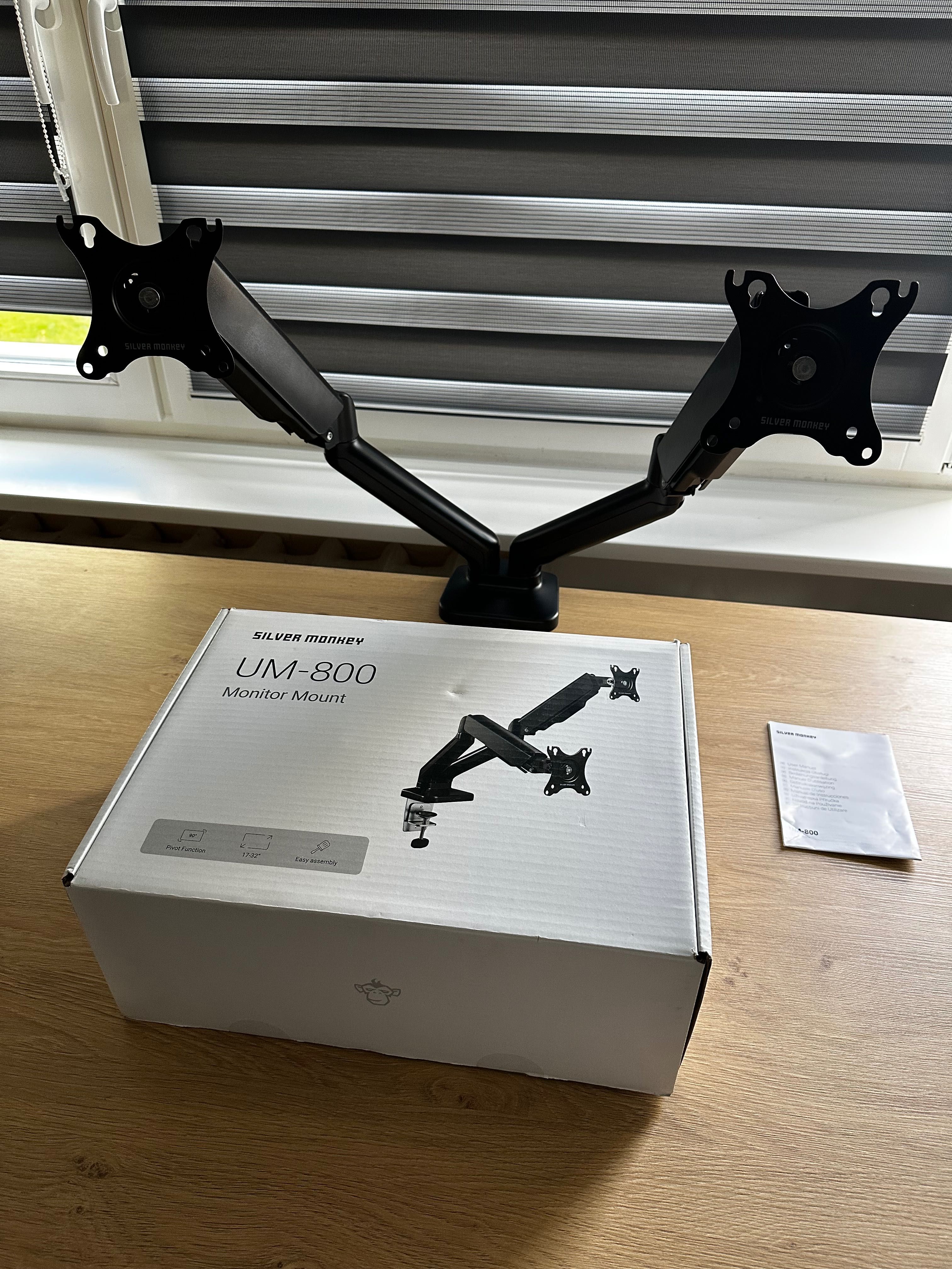 Uchwyt na monitory Silver Monkey UM-800