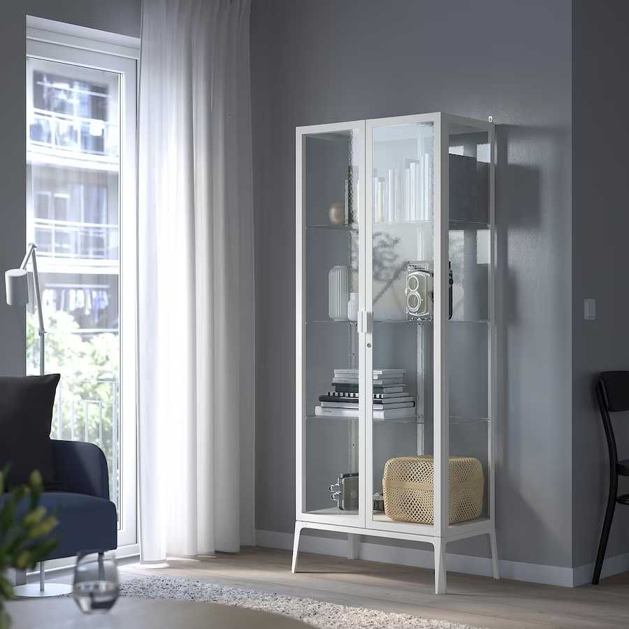 Vitrina, branco MILSBO Ikea