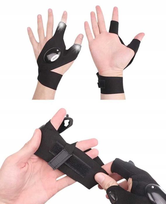 Rękawica rękawiczka latarka LED WARSZTATOWA DLA MECHANIKÓW