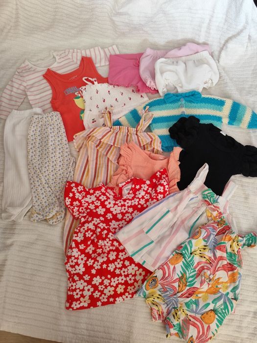 Pack 1 Roupa Bebé Menina 0-1 e 0-3m (15 peças)