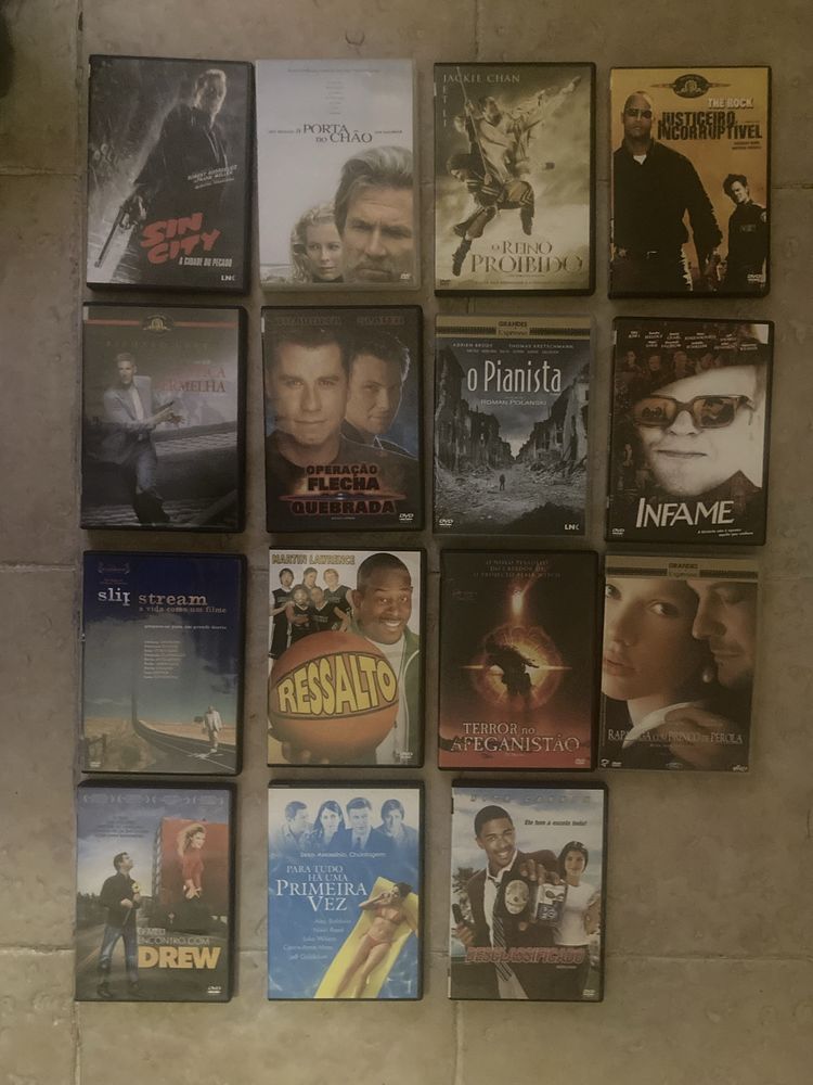 Dvd mais de 45 filmes por menos de 1€ cada