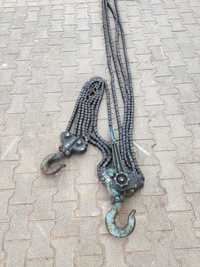 Masywny RUKCUG łańcuchowy, wciągarka 6T długi łańcuch 5m
