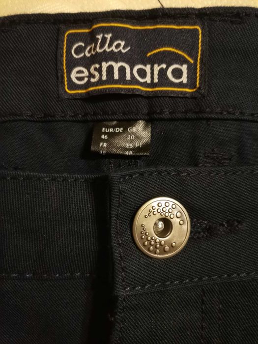 Granatowe spodnie 3/4 rozmiar 46