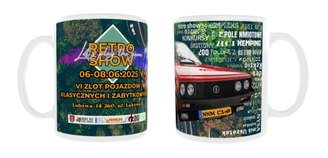 Kubek Pamiątkowy Retro Show Lubawa Zlot Pojazdów Klasycznych I Zabytko