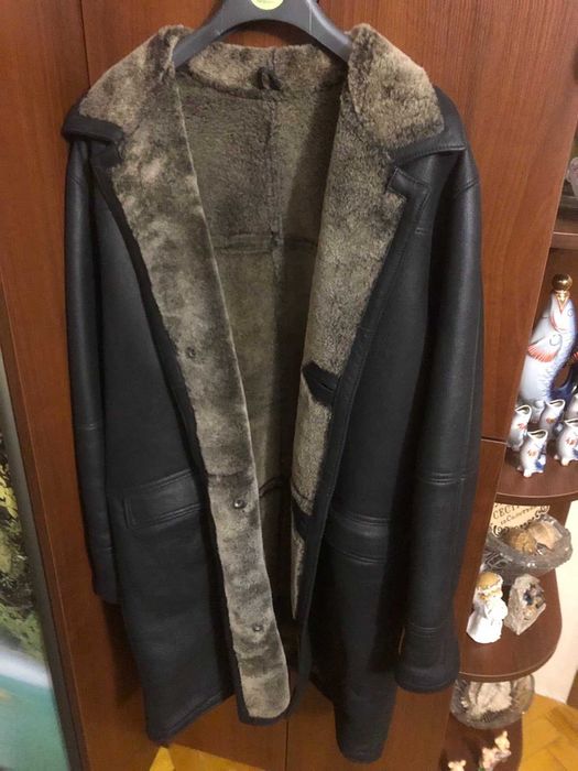 Шкіряне пальто зимове чоловіче Lenart