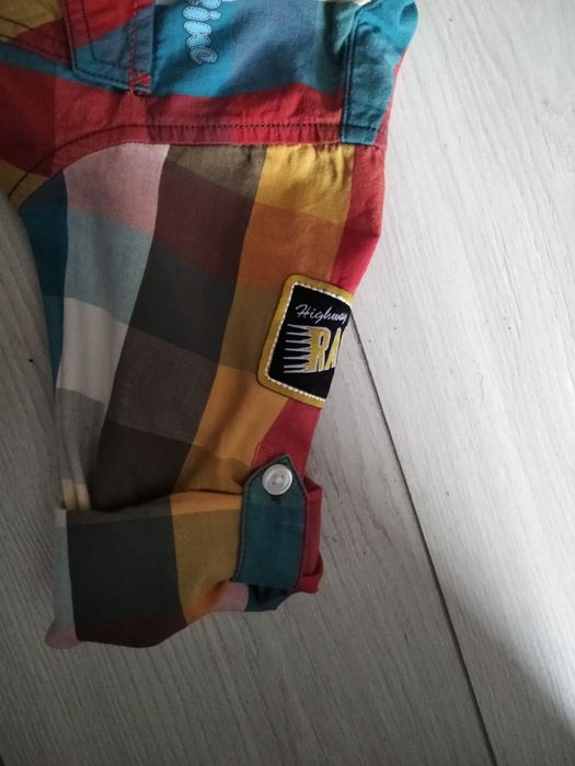 Koszula w kratę z długim rękawem Marks&Spencer rozmiar 104
