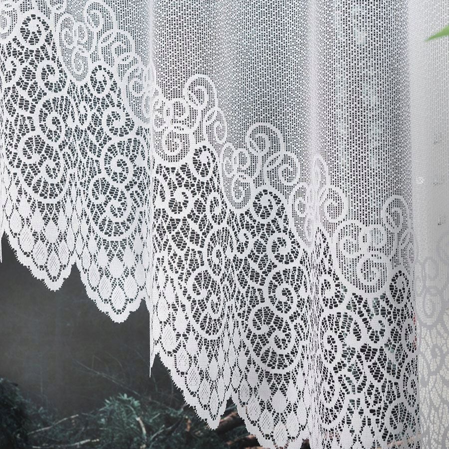 Firana do pokoju Walencja żakard 150x250cm biała na żabki