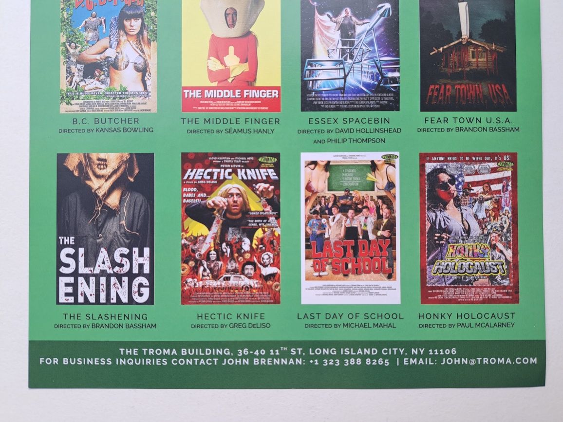 TROMA Return to Nuke 'Em High volume 2 - material promocional Cannes