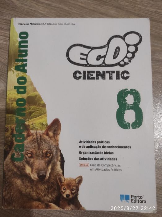 Cadernos de Atividade para 8 ano como novos