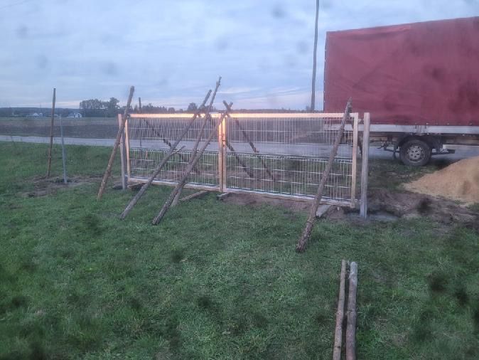 Ogrodzenia z siatki lesnej tymczasowe stale z siatki plecionej panel3d