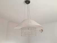 Lampa / żyrandol / kryształki / glamour/ chrom