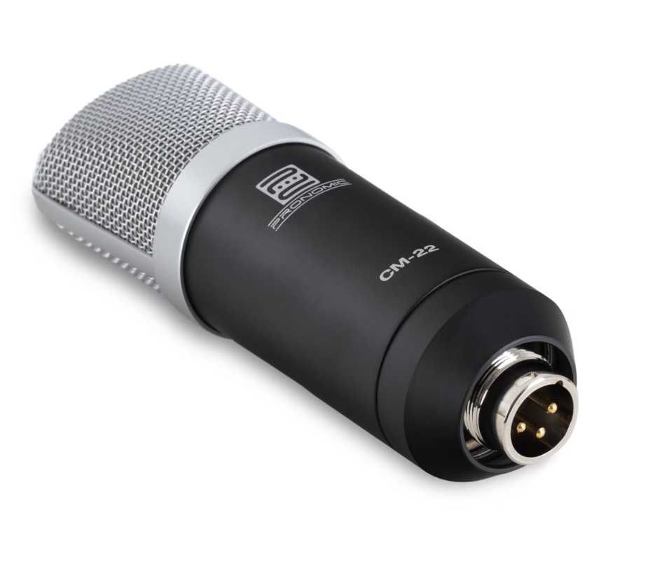 Pronomic CM-22 Mikrofon z dużą membraną  pająk osłona przeciwwiatrowa