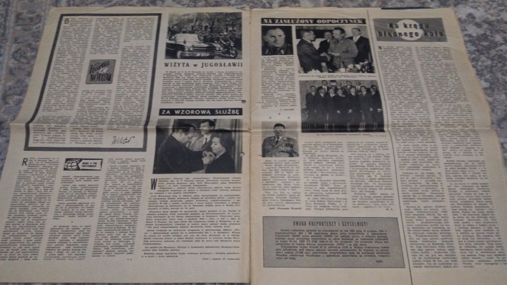 mo milicja, gazeta propagandowa MO W służbie narodu z 1965r