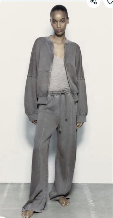 Костюм zara s/m фліс подарунок футболка