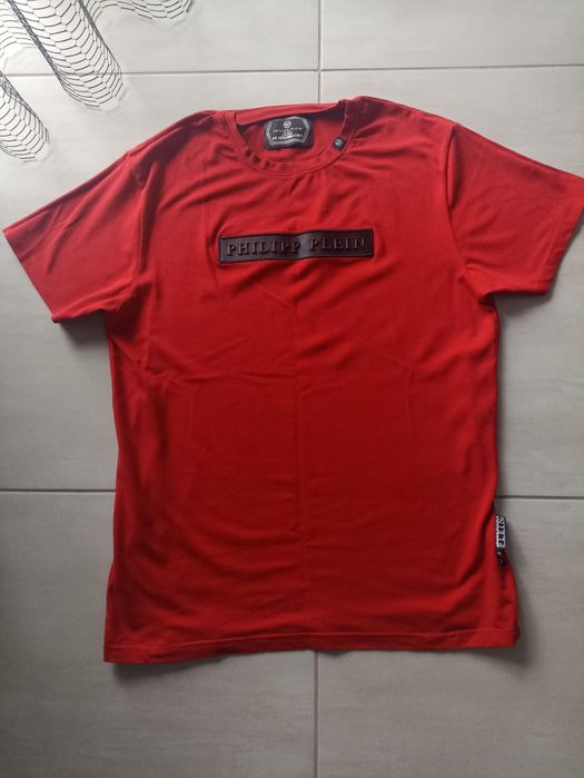 Koszulka czerwona Philipp Plein