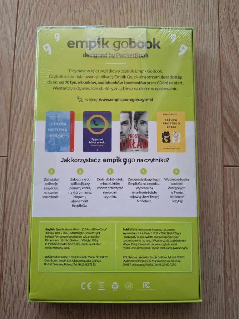 Czytnik Empik gobook pocketbook PB628 Azure