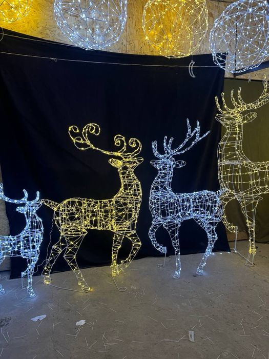 Акція. Олень новорічний. та інші фігури Сани Новогодние олени. Декор.