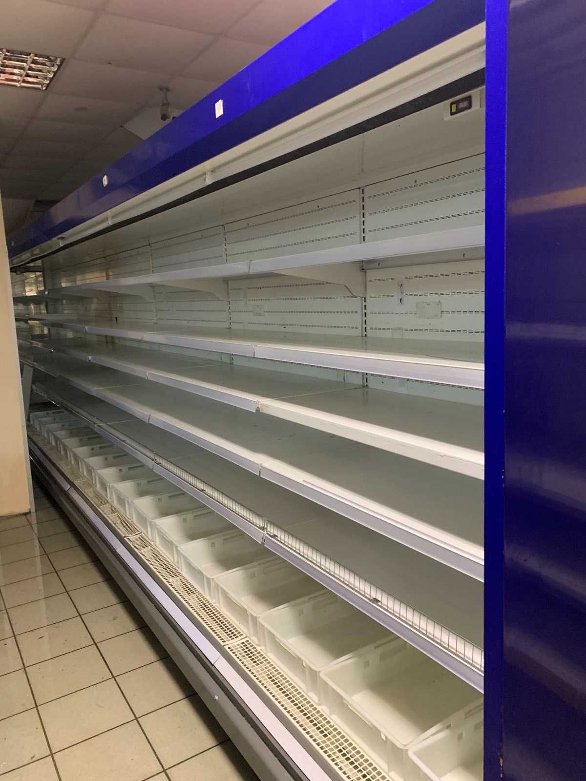 Холодильные регалы, горки, регали холодильні под выносной холод БУ