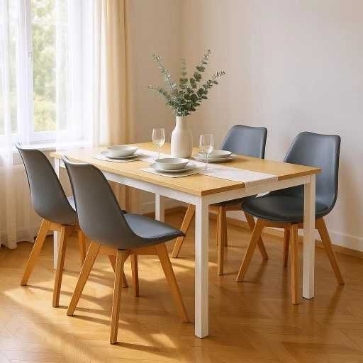 NOWY Stół z Krzesłami Drewniany do Kuchni Salonu Jadalni Stolik Loft