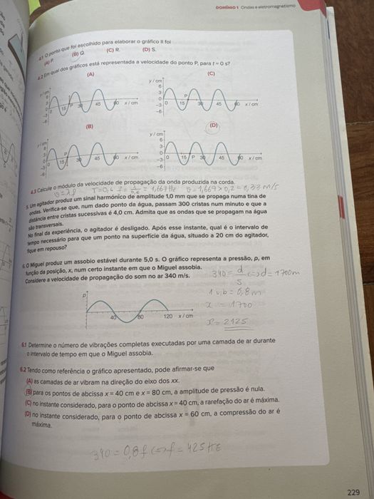 livro de preparação para exame FQ fisico quimica