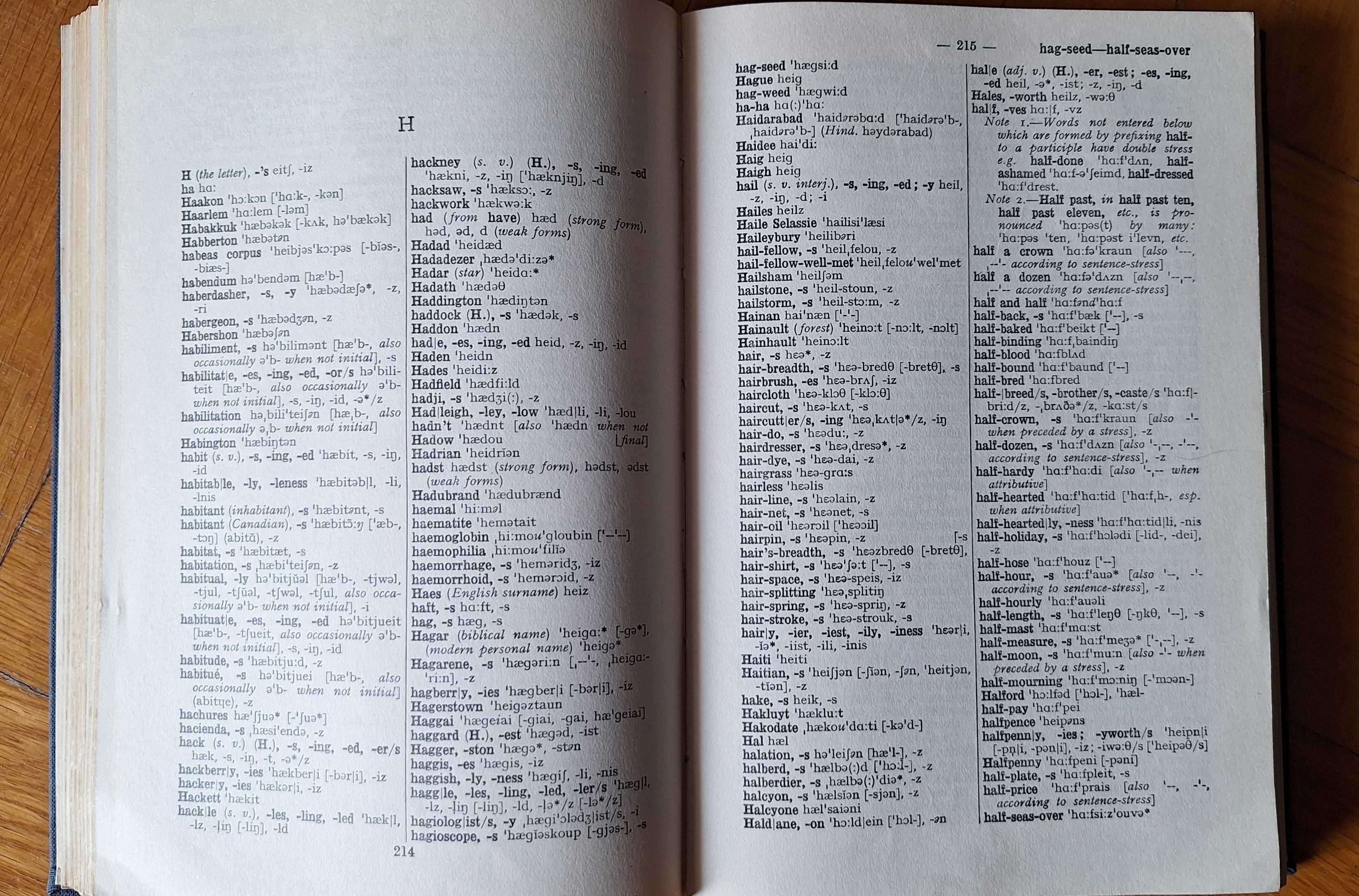Dicionário de pronúncia inglesa