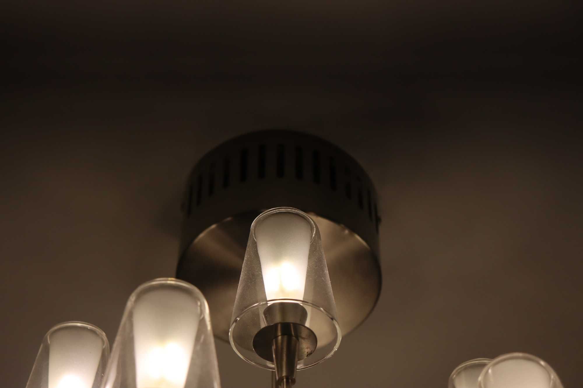 Lampa sufitowa wisząca 12 punktowa - żarówki GRATIS! żyrandol