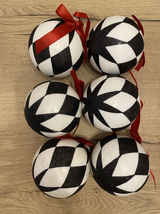 Bombki szklane - wys 8 cm