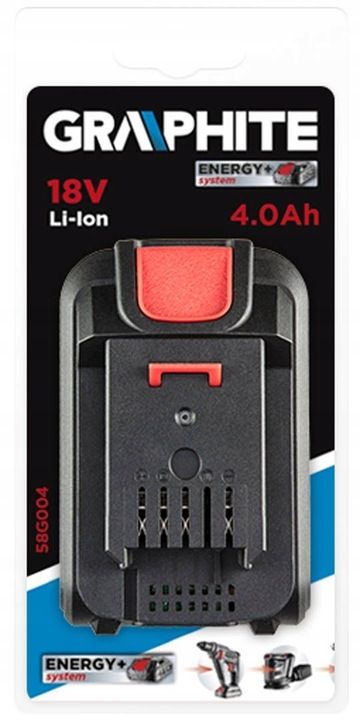Graphite Energy+ Akumulator Bateria Li-ion 18v O Pojemności 4ah 58g004