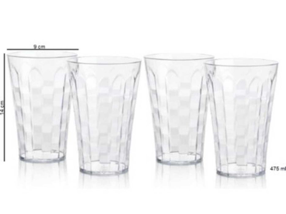 Diamentowa kolekcja tupperware kubki 475ml 4szt