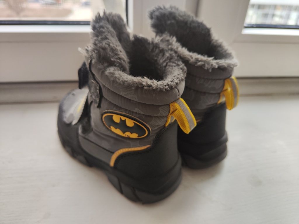 Buty zimowe śniegowce ocieplane smyk Batman 25
