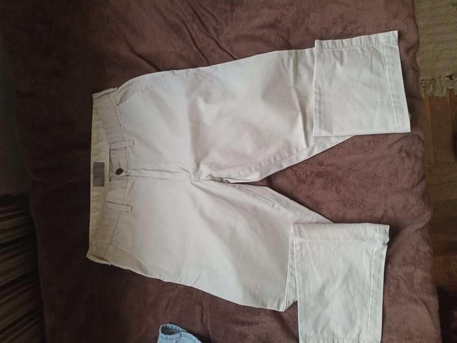 Spodnie białe/beżowe M&S 30"/29"