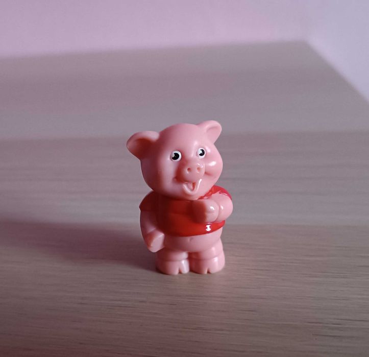 Figurka kolekcjonerska świnka pink happy piggy