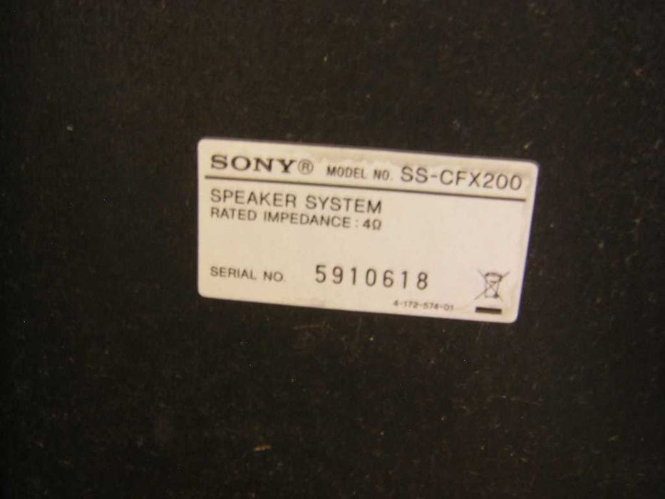 Mini wieża mp3 stereo SONY - pilot, głośniki, antena,